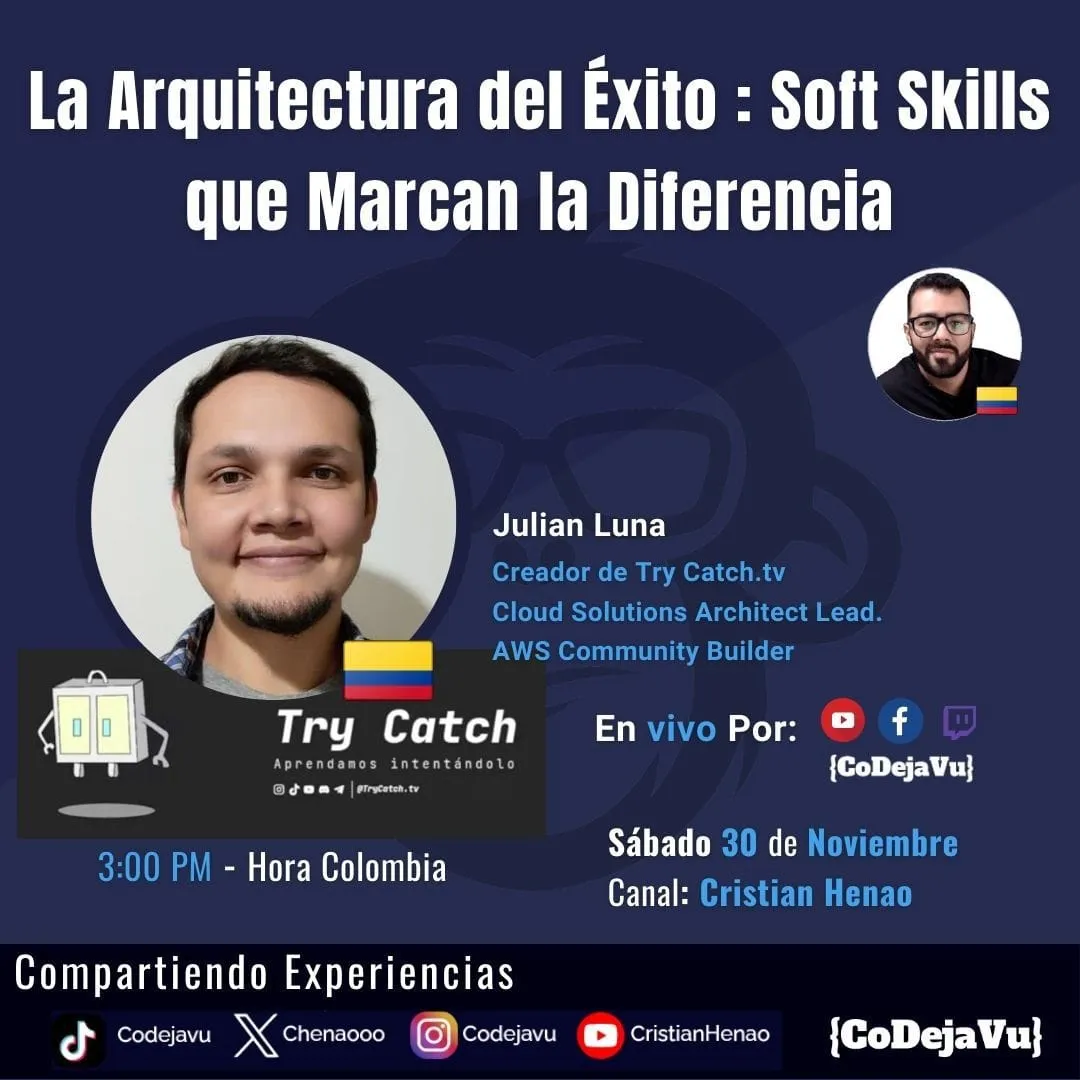 🎙️La Arquitectura del Éxito Soft Skills que Marcan la Diferencia 🚀 - Cristian Henao - Codejavu